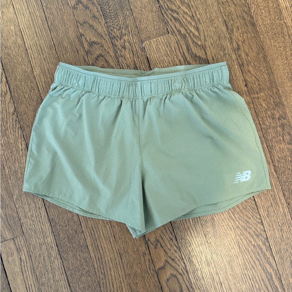 New Balance Women's Olive Athletic Shorts
